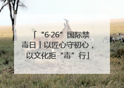 “6·26”国际禁毒日丨以匠心守初心，以文化拒“毒”行