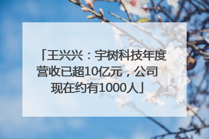 王兴兴：宇树科技年度营收已超10亿元，公司现在约有1000人