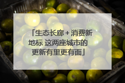 生态长廊＋消费新地标 这两座城市的更新有里更有面