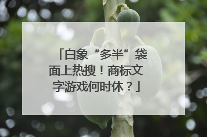 白象“多半”袋面上热搜！商标文字游戏何时休？