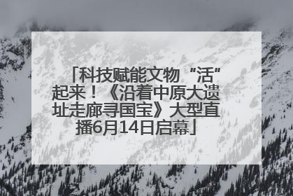 科技赋能文物“活”起来！《沿着中原大遗址走廊寻国宝》大型直播6月14日启幕