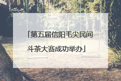 第五届信阳毛尖民间斗茶大赛成功举办