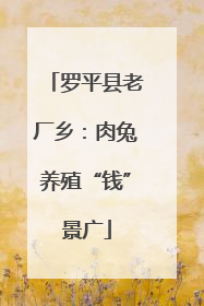 罗平县老厂乡：肉兔养殖“钱”景广