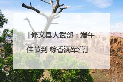 修文县人武部：端午佳节到 粽香满军营