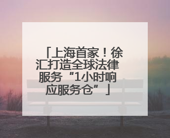 上海首家！徐汇打造全球法律服务“1小时响应服务仓”