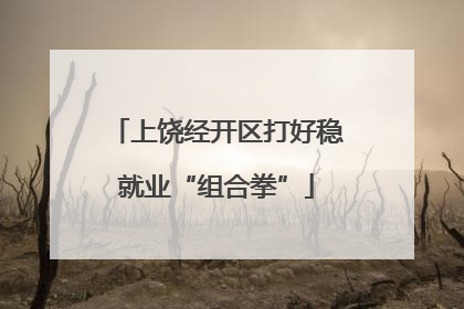 上饶经开区打好稳就业“组合拳”