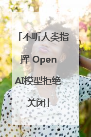 不听人类指挥 OpenAI模型拒绝关闭