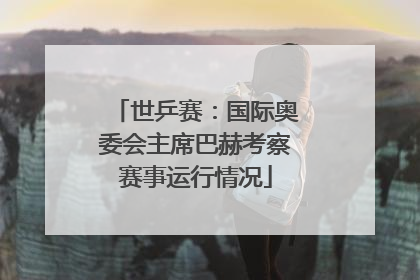 世乒赛：国际奥委会主席巴赫考察赛事运行情况