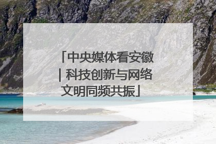 中央媒体看安徽｜科技创新与网络文明同频共振