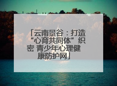 云南景谷：打造“心育共同体”织密 青少年心理健康防护网
