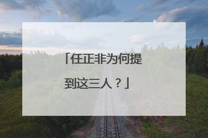 任正非为何提到这三人？