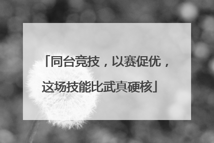 同台竞技，以赛促优，这场技能比武真硬核