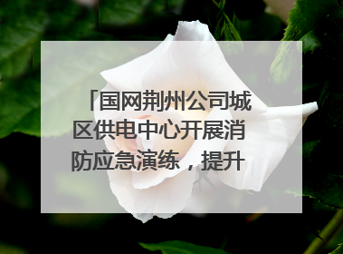 国网荆州公司城区供电中心开展消防应急演练，提升应急处置能力