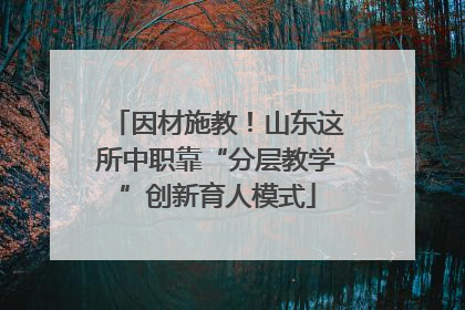 因材施教！山东这所中职靠“分层教学”创新育人模式