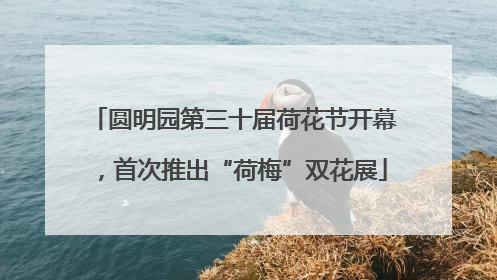 圆明园第三十届荷花节开幕，首次推出“荷梅”双花展