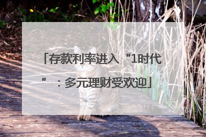 存款利率进入“1时代”：多元理财受欢迎