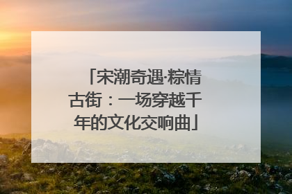 宋潮奇遇·粽情古街：一场穿越千年的文化交响曲