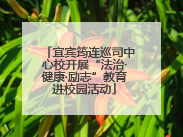 宜宾筠连巡司中心校开展“法治·健康·励志”教育进校园活动