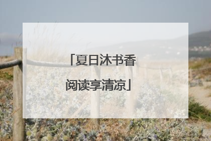 夏日沐书香 阅读享清凉