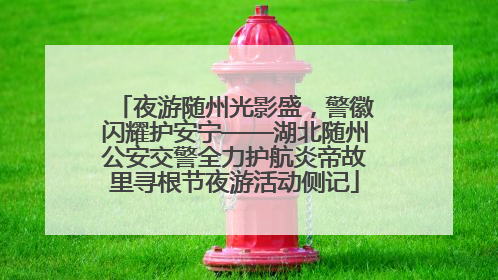 夜游随州光影盛，警徽闪耀护安宁——湖北随州公安交警全力护航炎帝故里寻根节夜游活动侧记