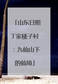 山东日照丁家楼子村：九仙山下的仙境