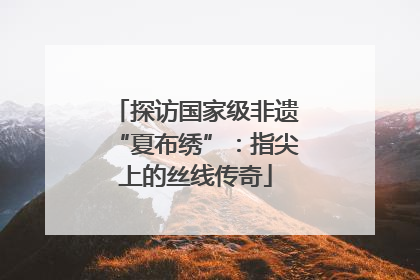 探访国家级非遗“夏布绣”：指尖上的丝线传奇