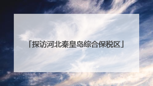 探访河北秦皇岛综合保税区