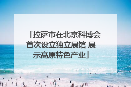 拉萨市在北京科博会首次设立独立展馆 展示高原特色产业
