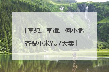 李想、李斌、何小鹏齐祝小米YU7大卖