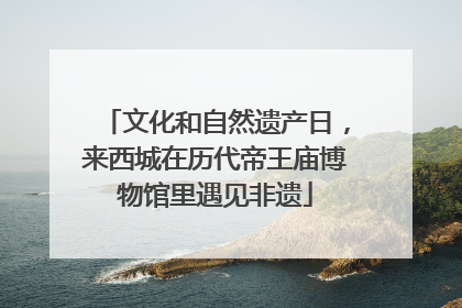 文化和自然遗产日，来西城在历代帝王庙博物馆里遇见非遗