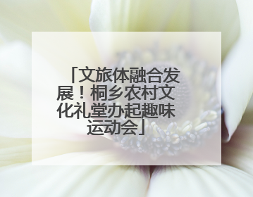 文旅体融合发展！桐乡农村文化礼堂办起趣味运动会