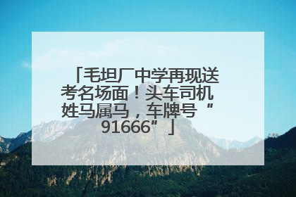 毛坦厂中学再现送考名场面！头车司机姓马属马，车牌号“91666”