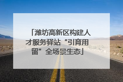潍坊高新区构建人才服务驿站“引育用留”全场景生态