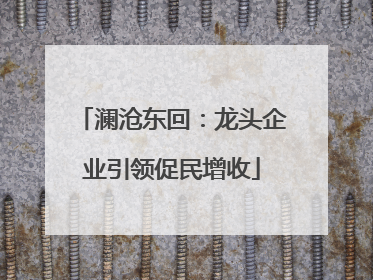 澜沧东回：龙头企业引领促民增收