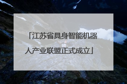 江苏省具身智能机器人产业联盟正式成立
