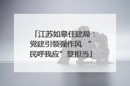 江苏如皋住建局：党建引领强作风 “民呼我应”显担当