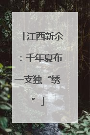 江西新余：千年夏布一支独“绣”
