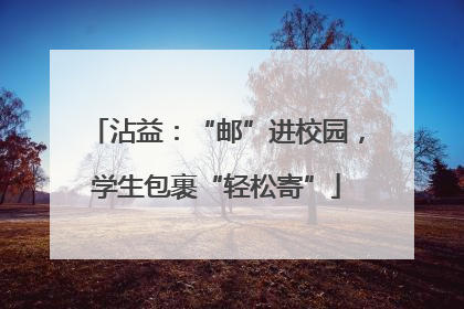 沾益：“邮”进校园，学生包裹“轻松寄”
