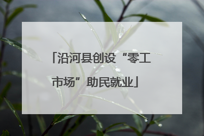 沿河县创设“零工市场”助民就业