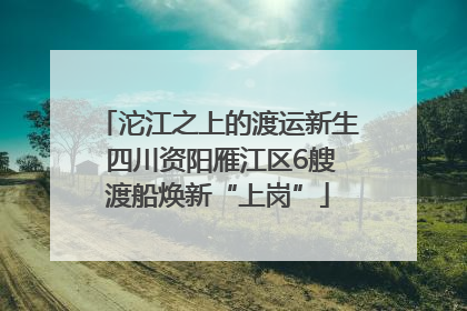 沱江之上的渡运新生 四川资阳雁江区6艘渡船焕新“上岗”