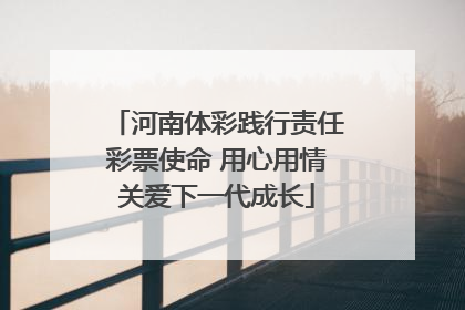 河南体彩践行责任彩票使命 用心用情关爱下一代成长