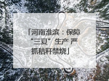 河南淮滨：保障“三夏”生产 严抓秸秆禁烧