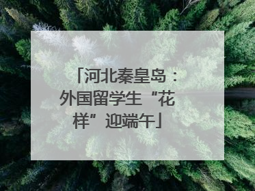 河北秦皇岛：外国留学生“花样”迎端午