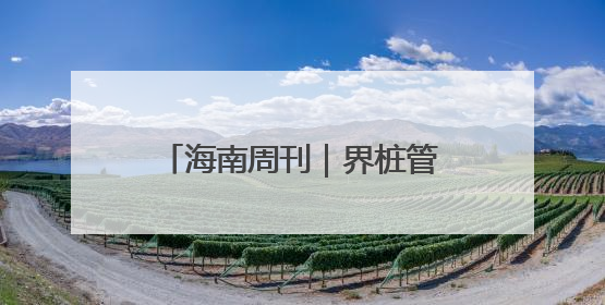 海南周刊｜界桩管理“耳聪目明”