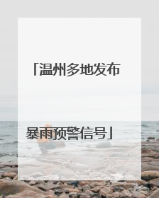 温州多地发布暴雨预警信号