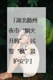 湖北随州夜市“烟火升腾”，民警“枫”景护安宁