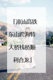 漳汕高铁东山跨海特大桥栈桥顺利合龙