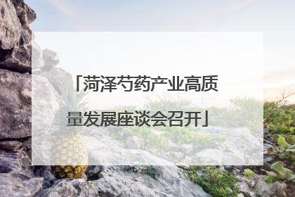 菏泽芍药产业高质量发展座谈会召开
