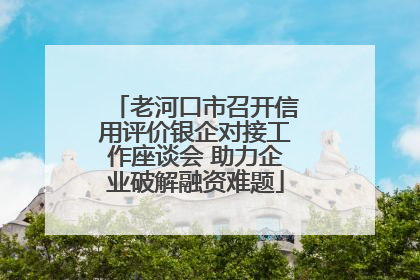 老河口市召开信用评价银企对接工作座谈会 助力企业破解融资难题