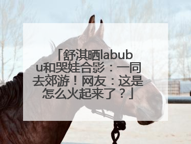 舒淇晒labubu和哭娃合影：一同去郊游！网友：这是怎么火起来了？
